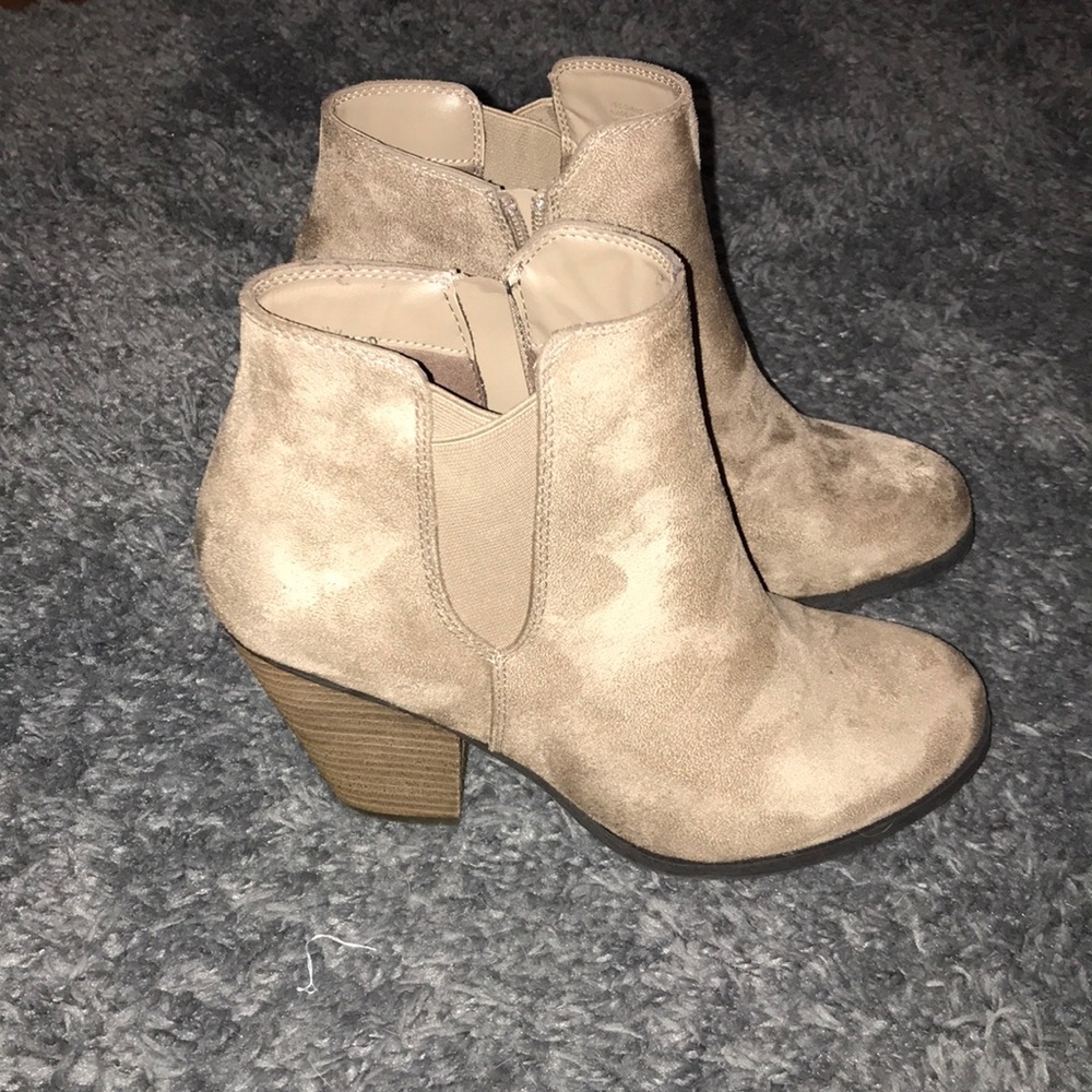Tan Ankle Booties